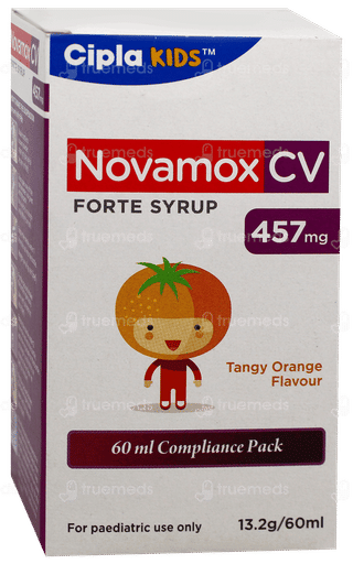 Novamox Cv Forte Tangy Orange Flavour Syrup 60Ml